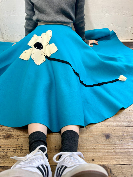 ’50s Vintage Circular Skirt [A25915]