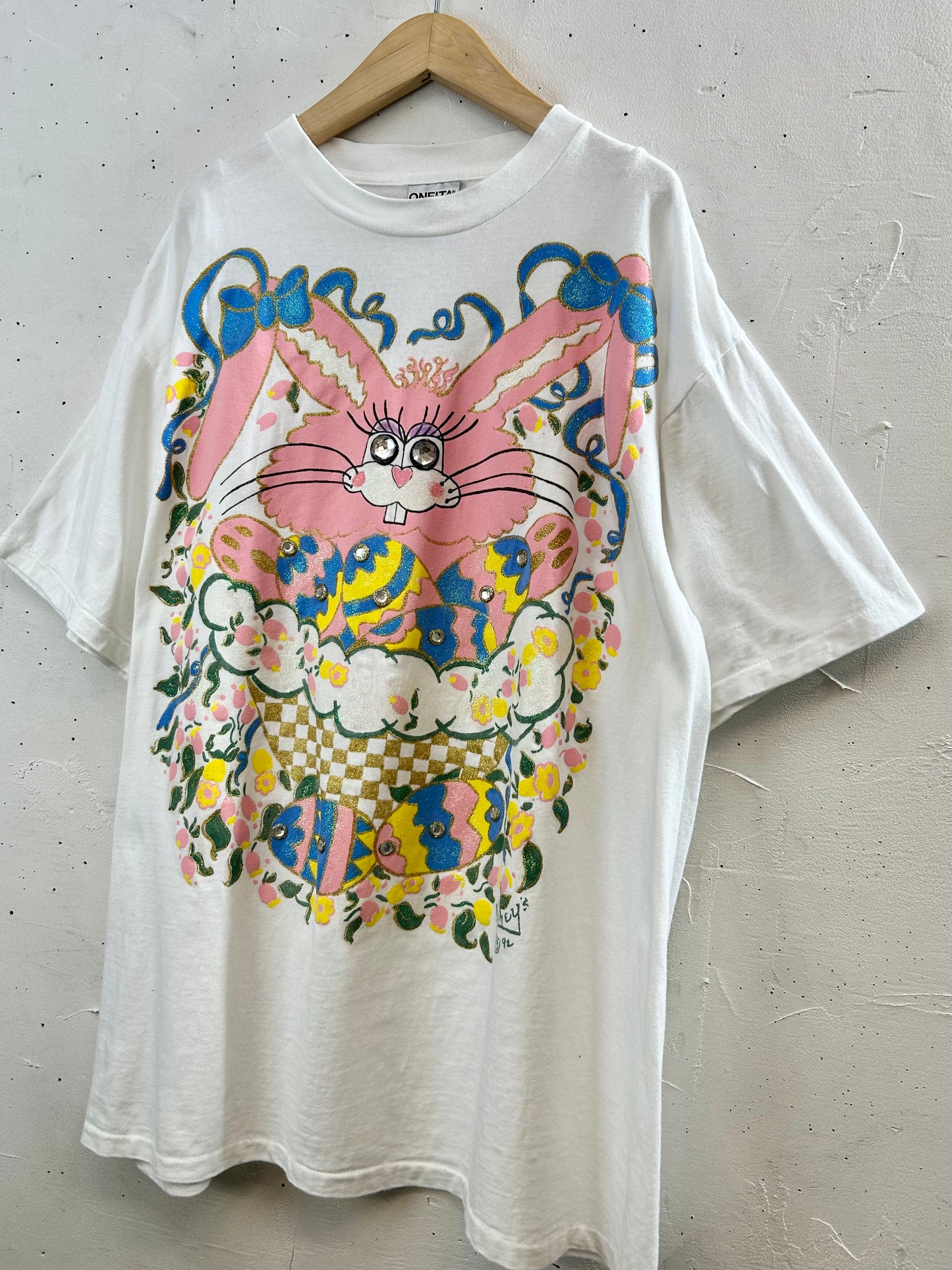 '90s Vintage Hand Painted T-Shirt 〜ONEITA〜 [D30044]
