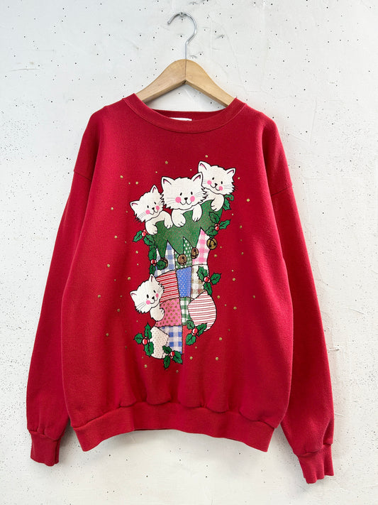 Vintage X'mas Sweat 〜 MADE IN USA〜 [J34351]