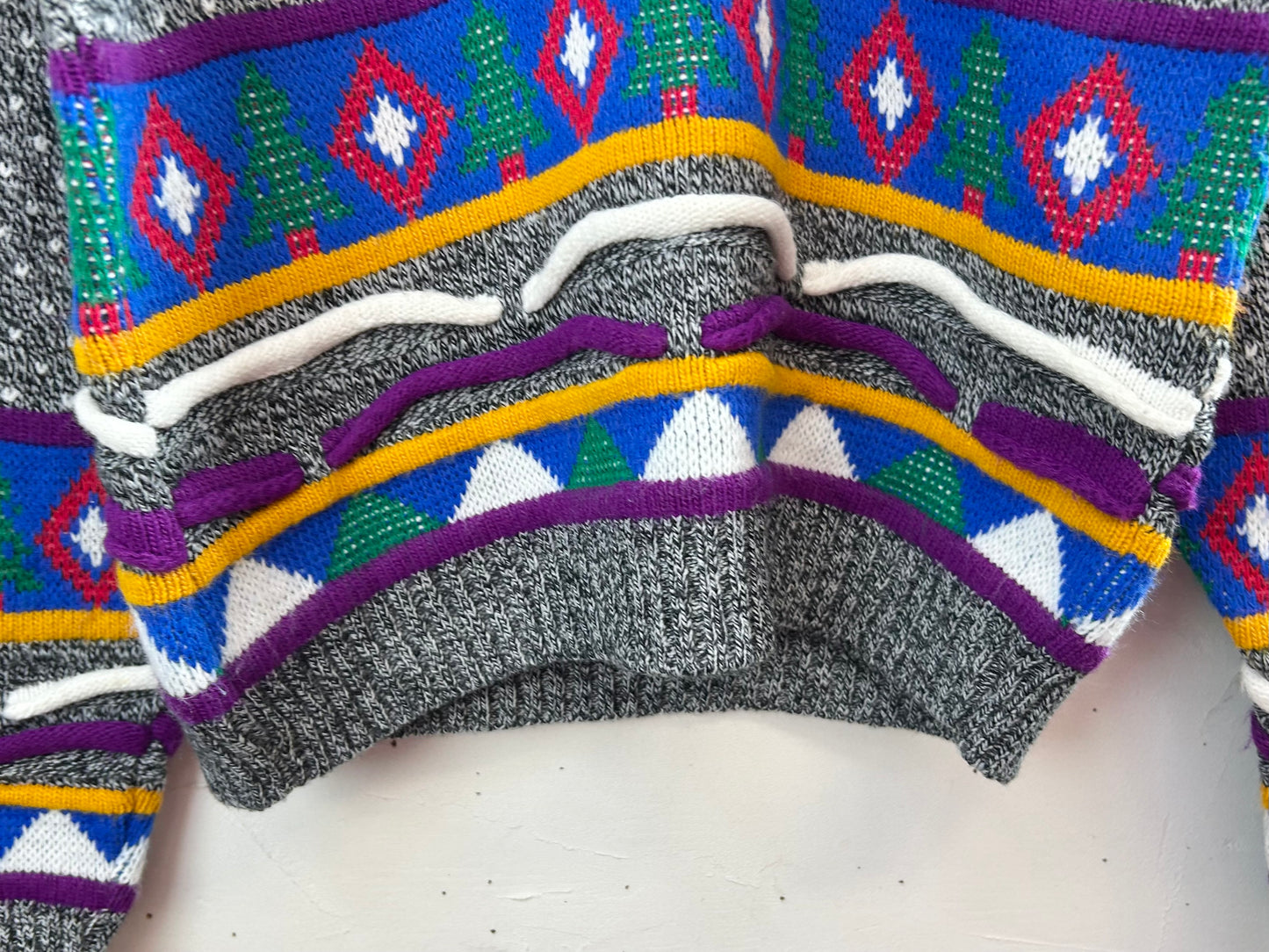 ’80s Vintage Fancy Knit Sweater［L29192]