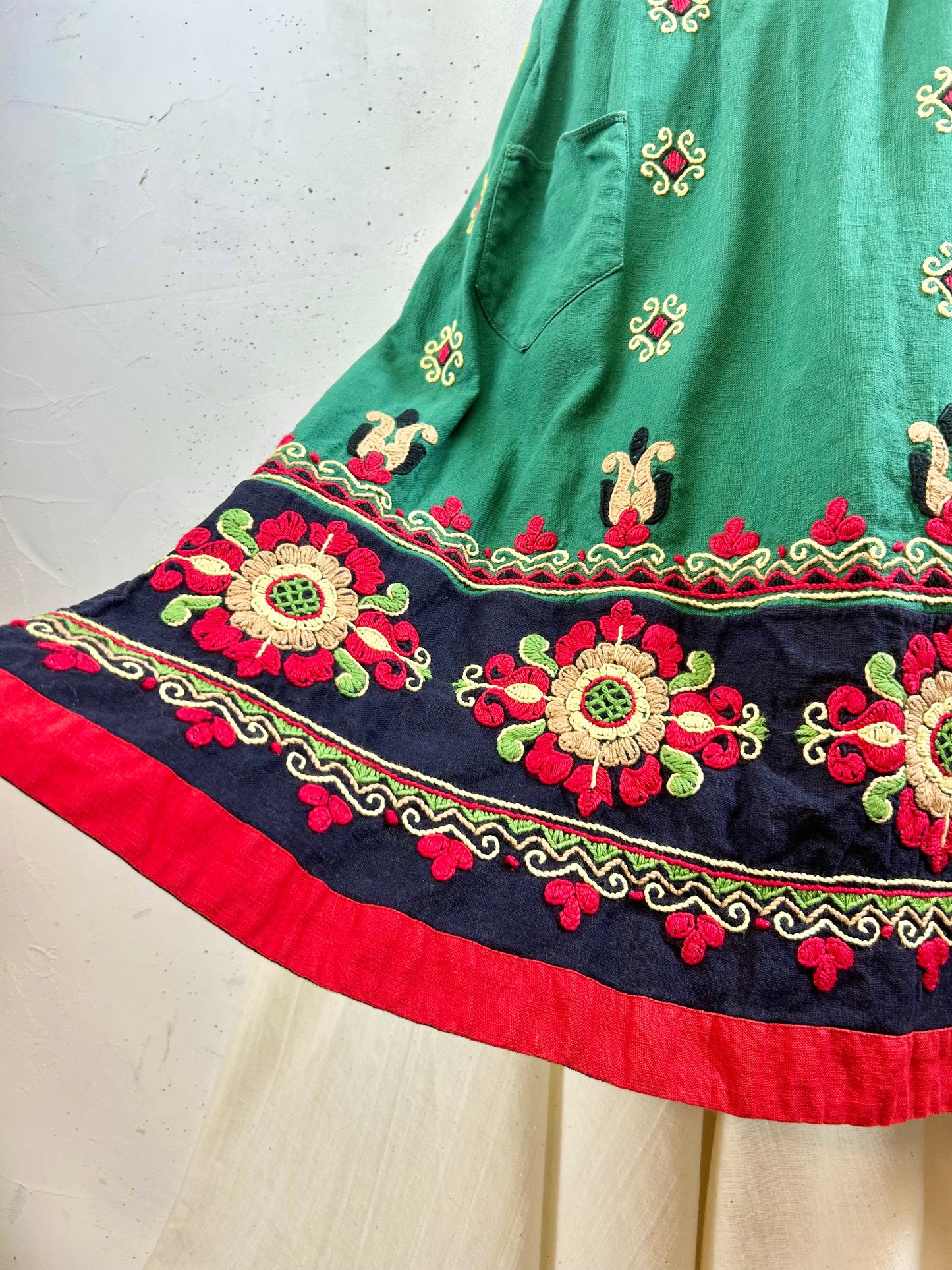 Vintage Embroidery Apron [G30697]