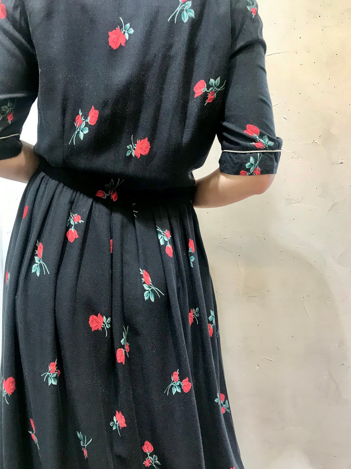 Vintage Rayon Dress 〜Karin Stevens〜 [H24778]