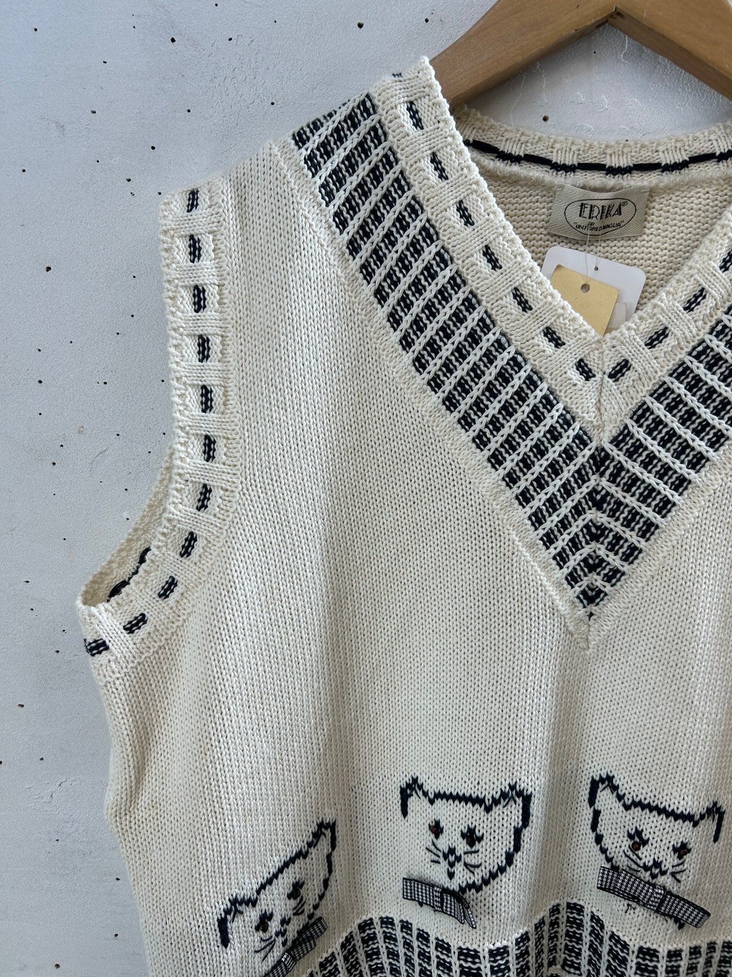 Vintage Knit Vest MADE IN ITALY[H28286]