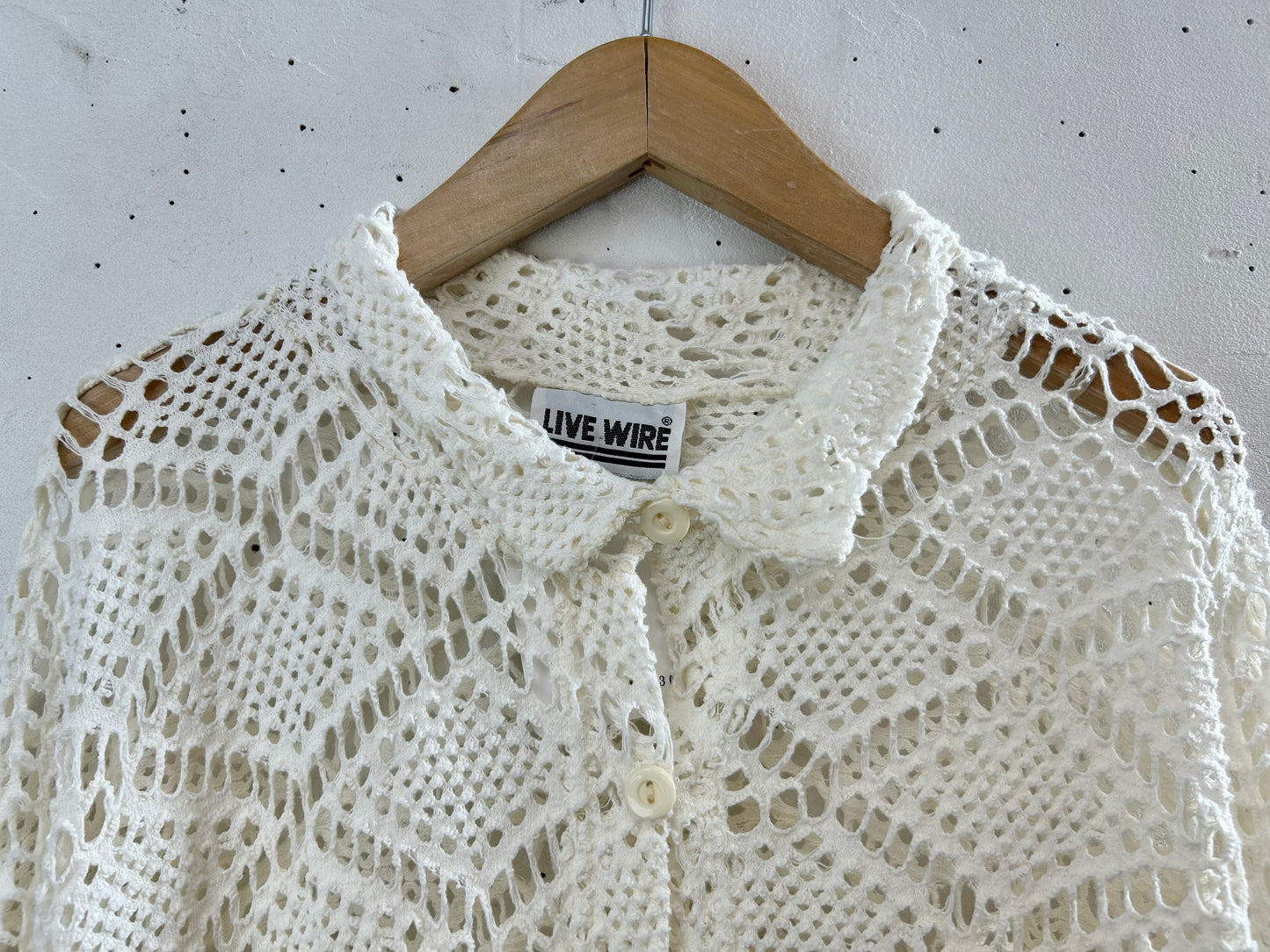 Vintage Mesh Knit Cardigan [D30040]