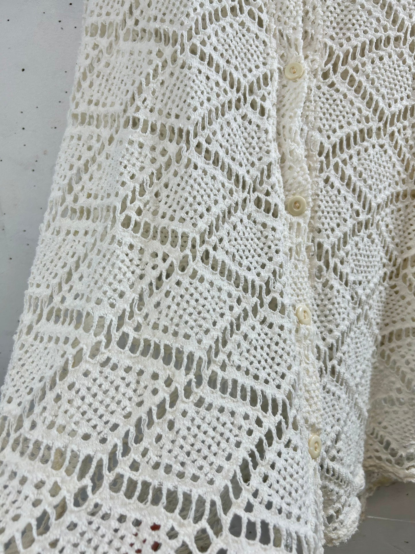 Vintage Mesh Knit Cardigan [D30040]