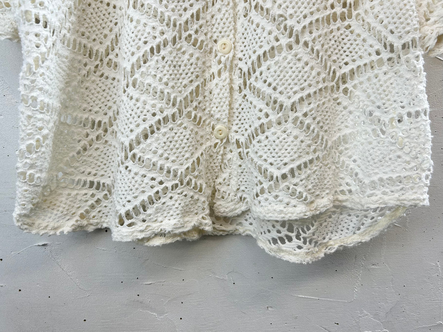 Vintage Mesh Knit Cardigan [D30040]