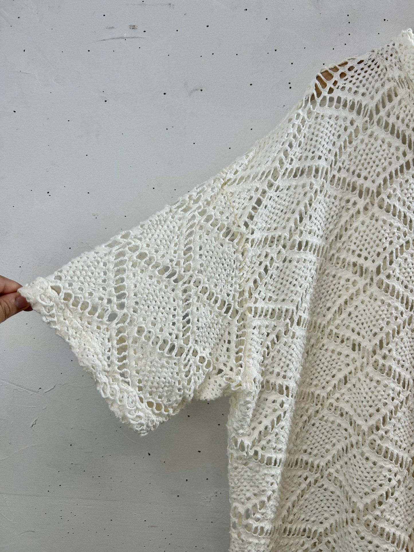 Vintage Mesh Knit Cardigan [D30040]