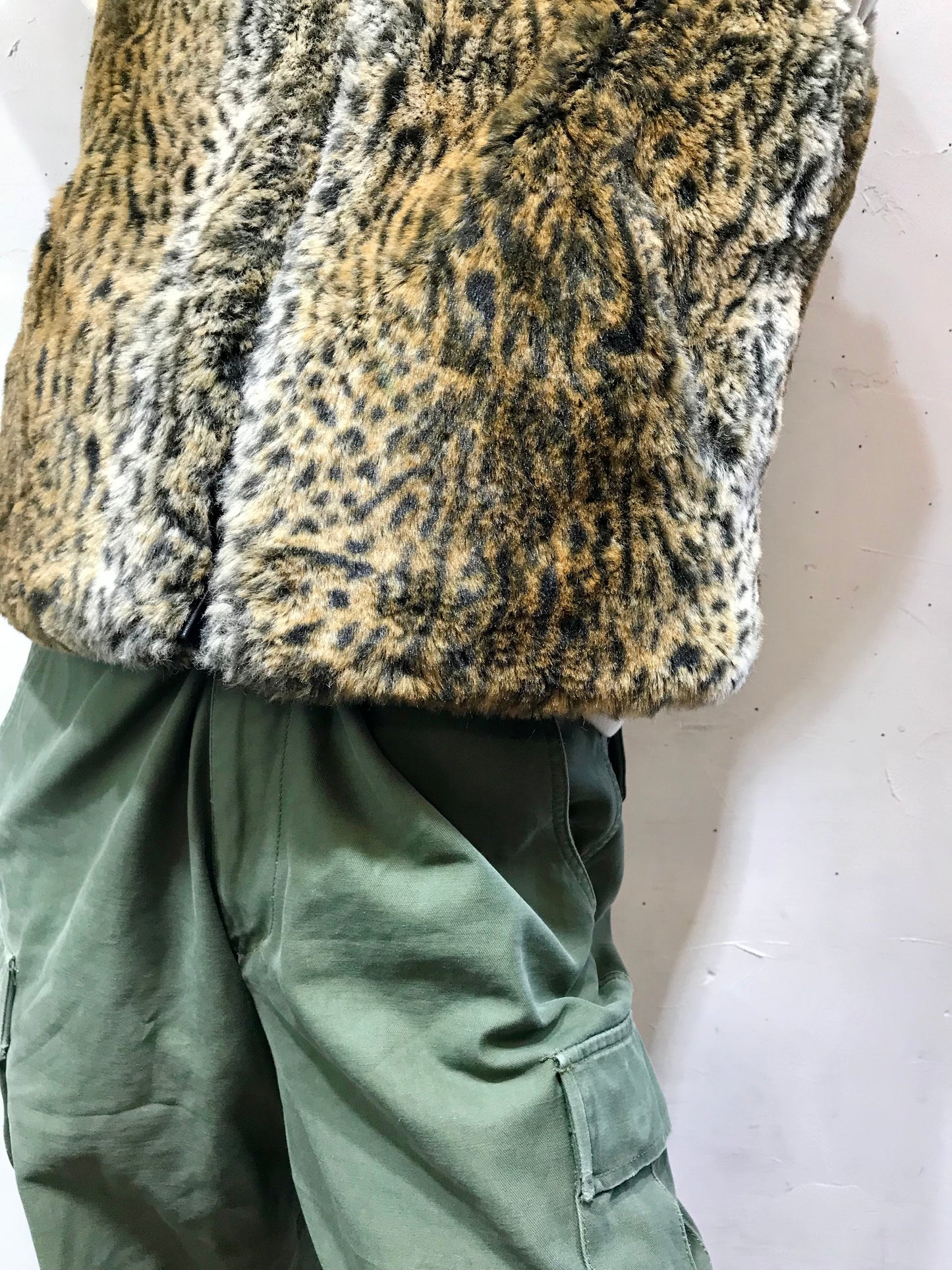 Vintage Eco Fur Vest [K25681]