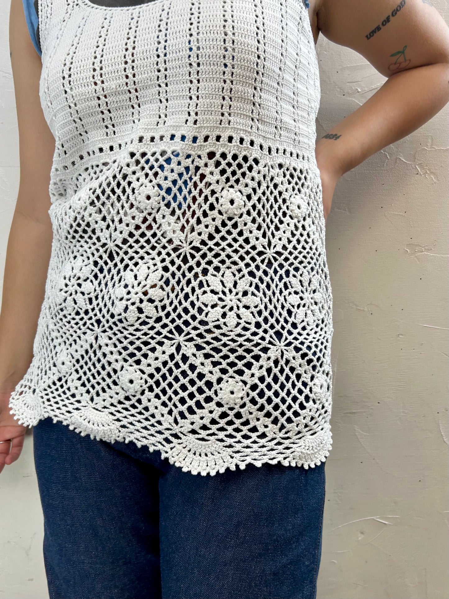 Vintage Crochet Knit Bustier [H28094]