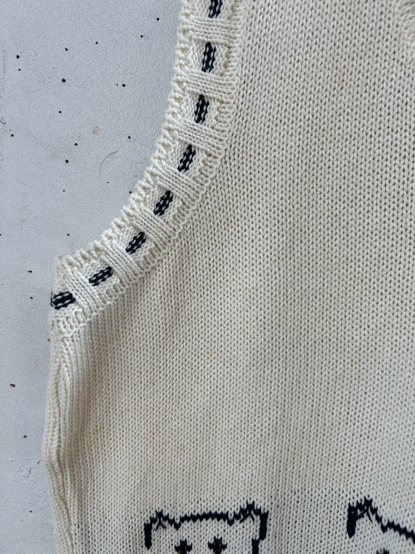 Vintage Knit Vest MADE IN ITALY[H28286]