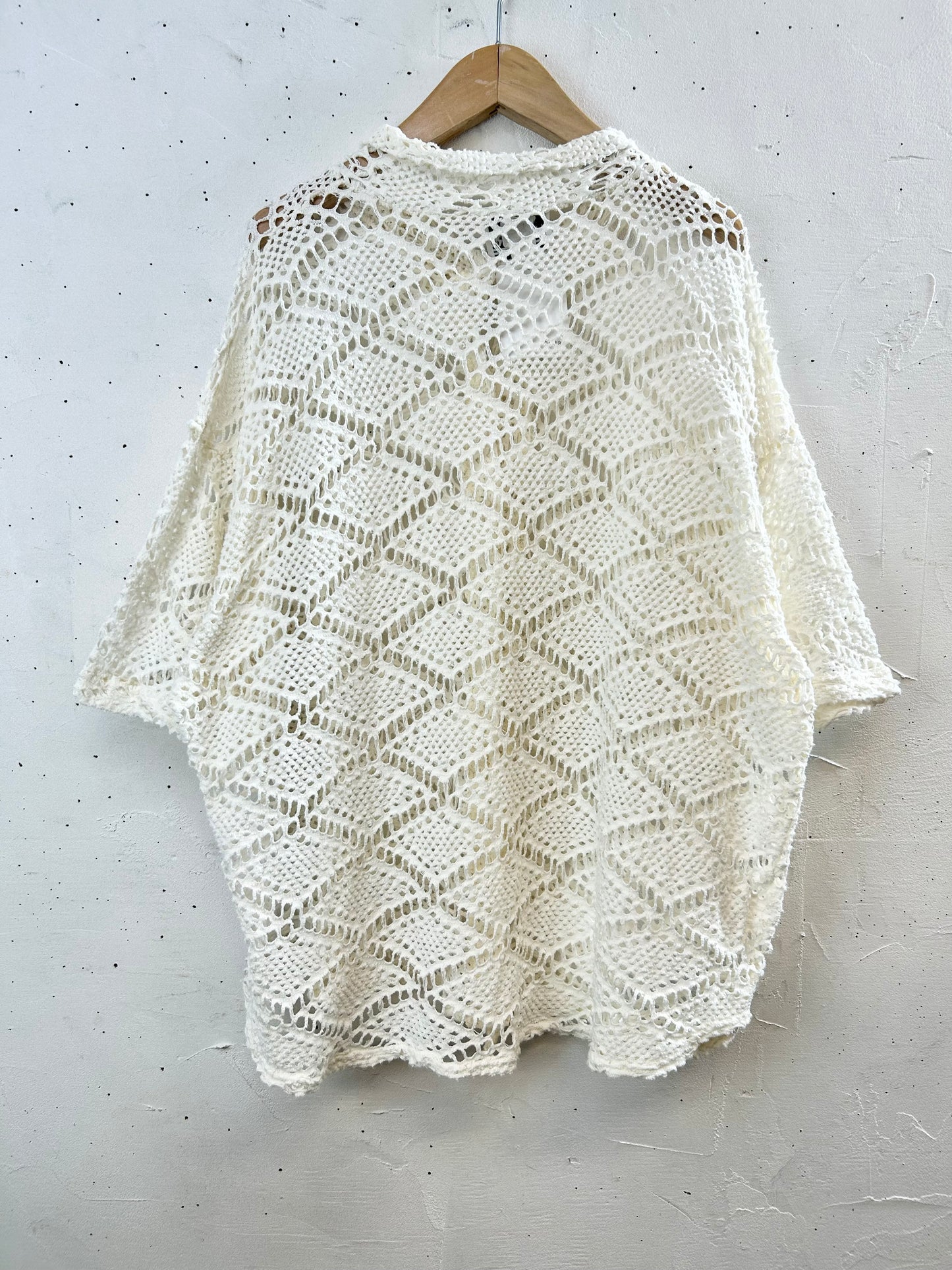 Vintage Mesh Knit Cardigan [D30040]