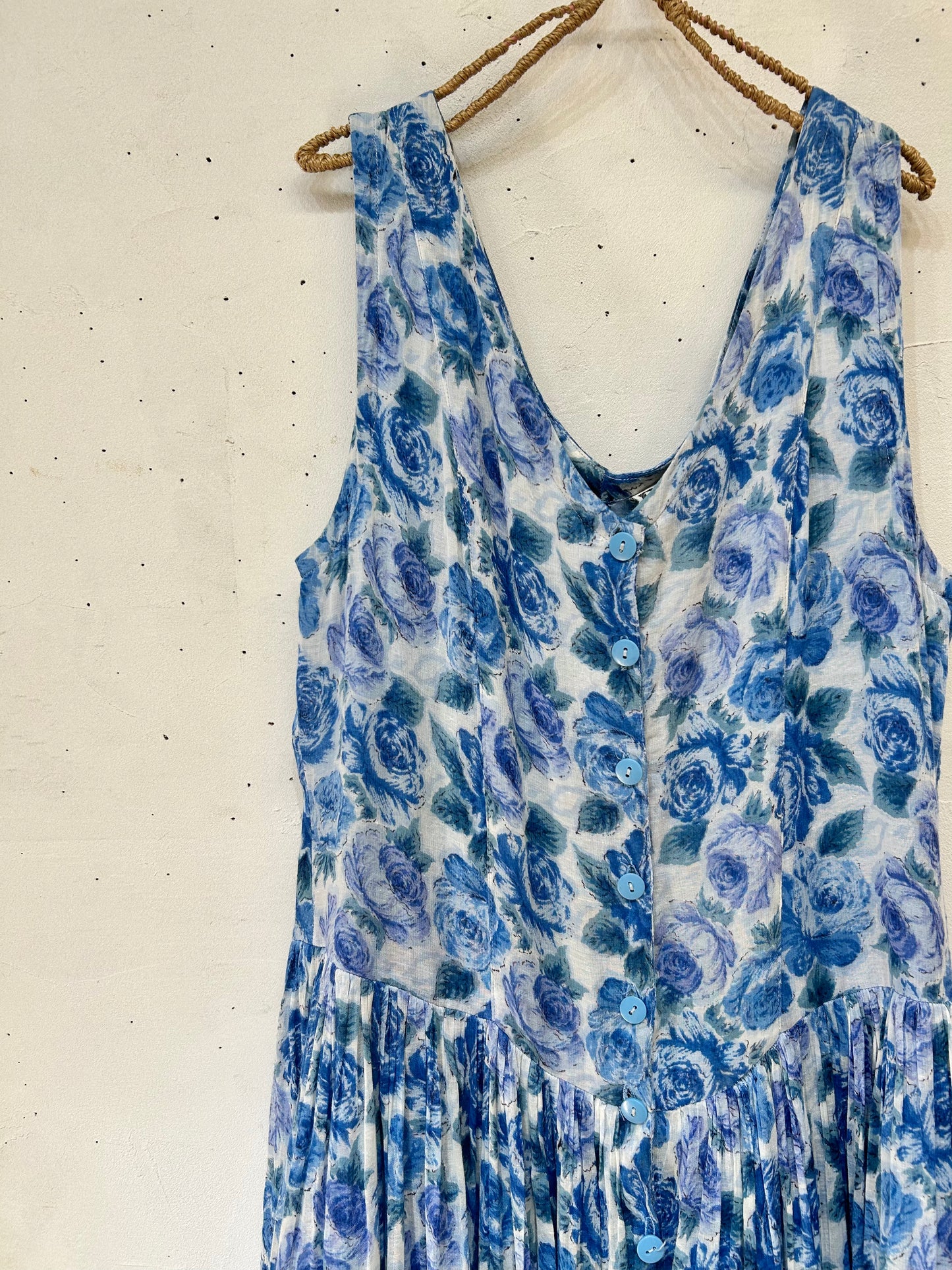 Vintage Indian Rayon Dress 〜BILA〜 [D26769]