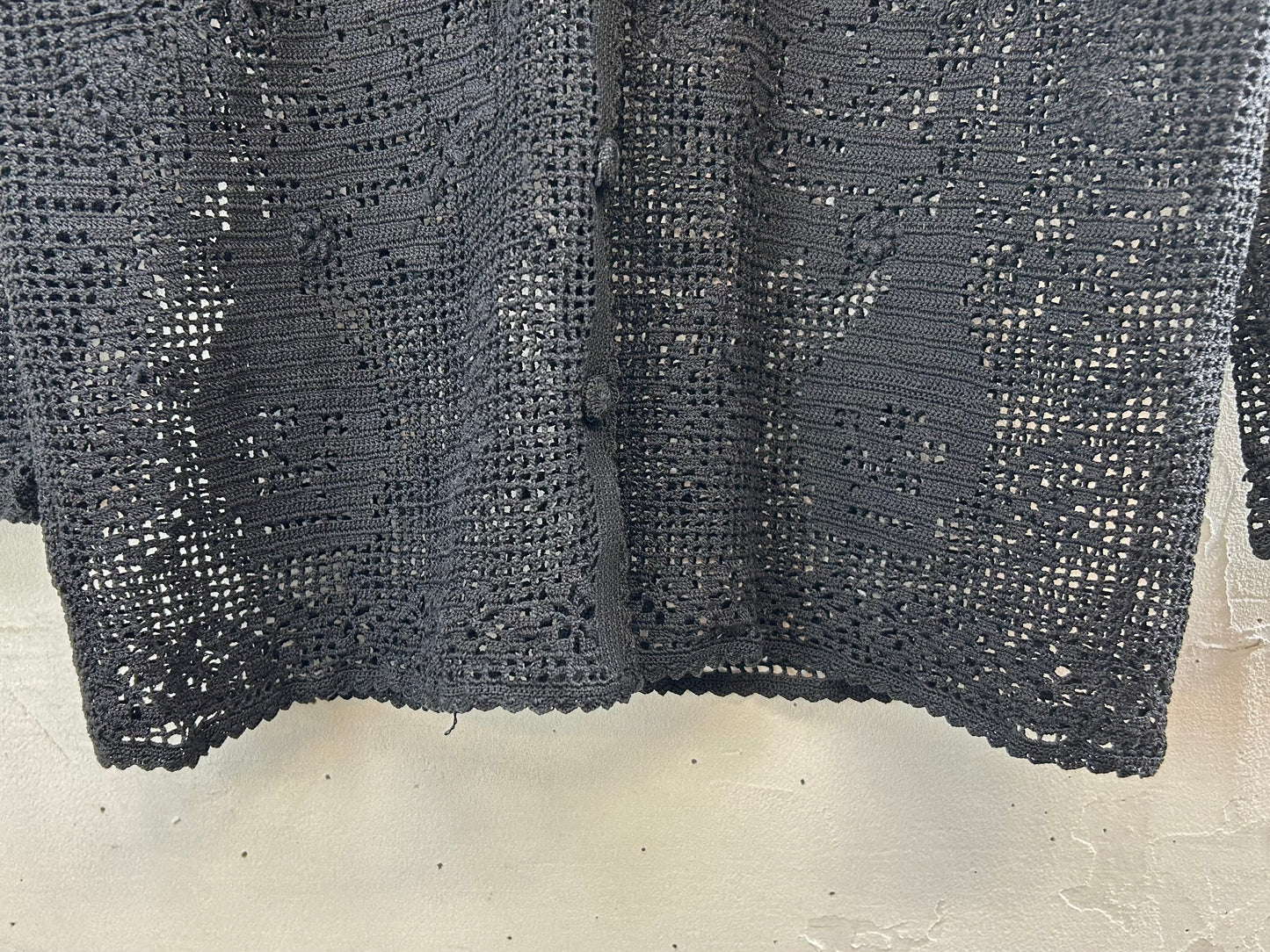 Vintage Crochet Knit Cardigan [D30039]