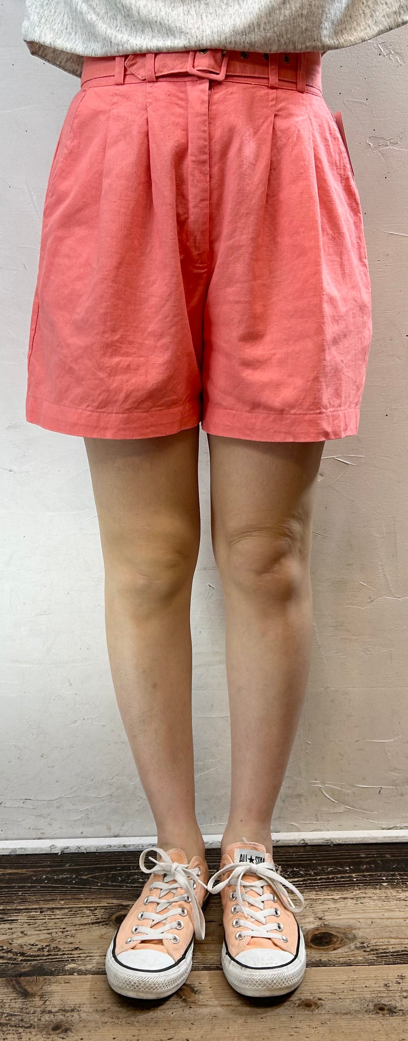 Vintage Linen & Cotton Short Pants [F27630]