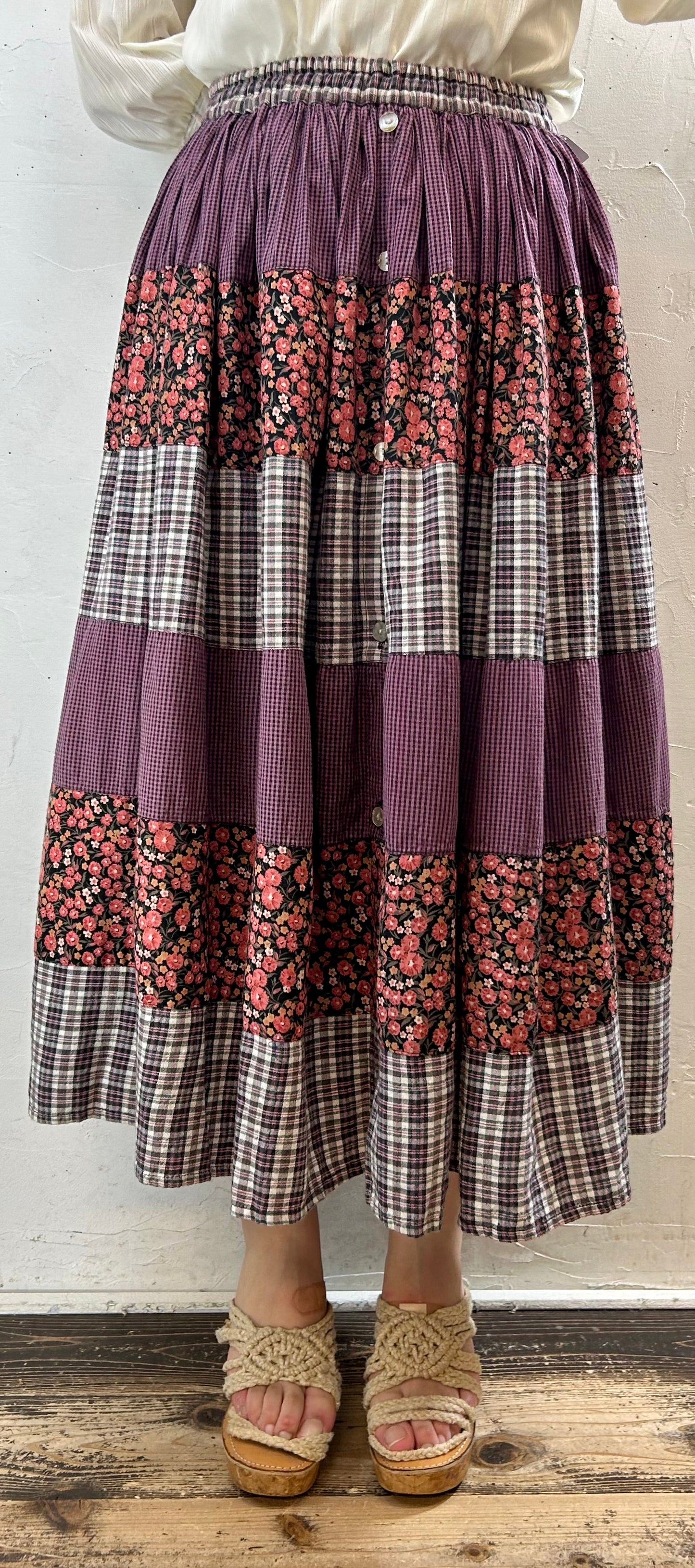 Vintage Tiered Skirt [G27938]