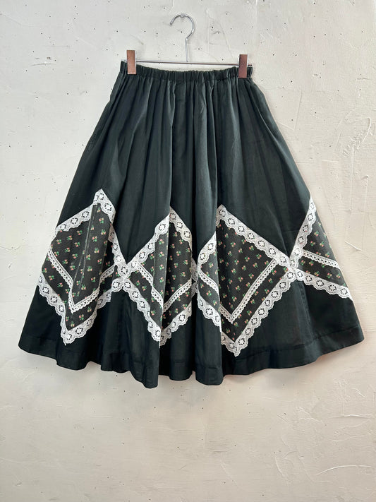 ’70s Vintage Skirt 〜CAREFREE FASHIONS〜 [L29187]