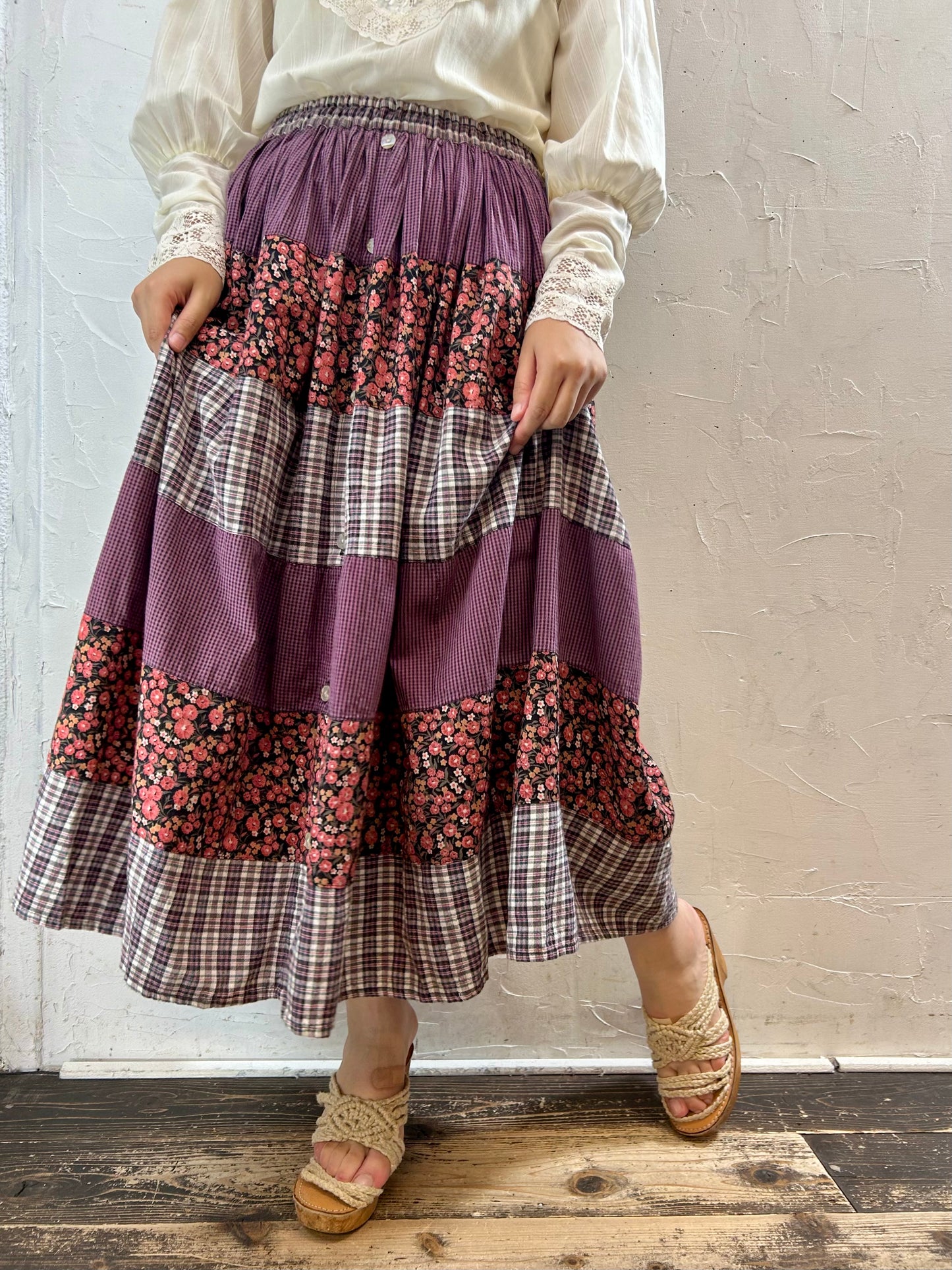 Vintage Tiered Skirt [G27938]