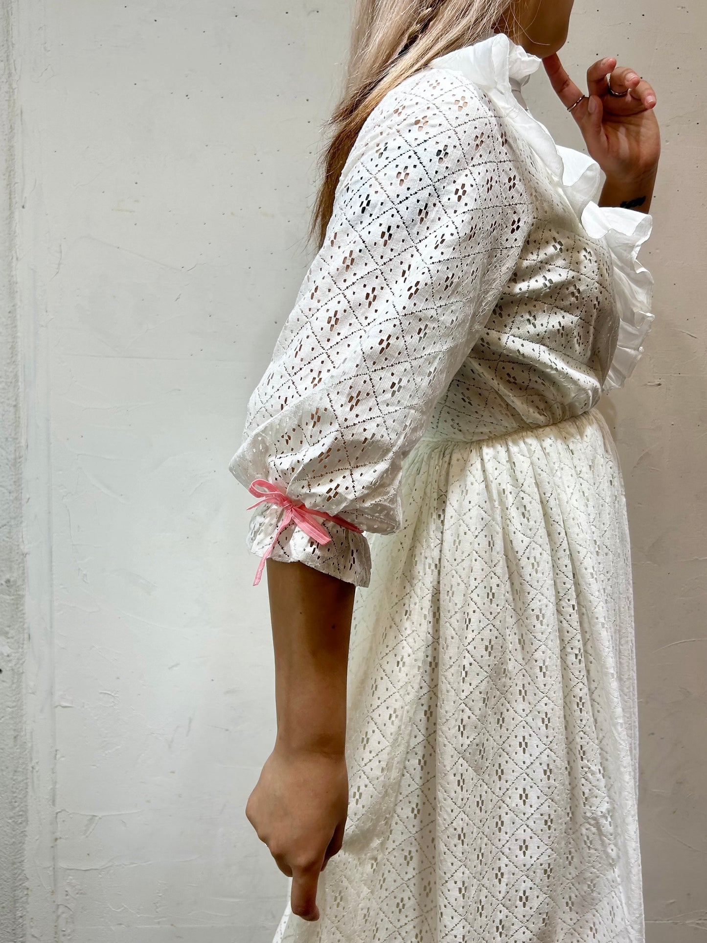 ’70s Vintage Lace Dress [C26609]