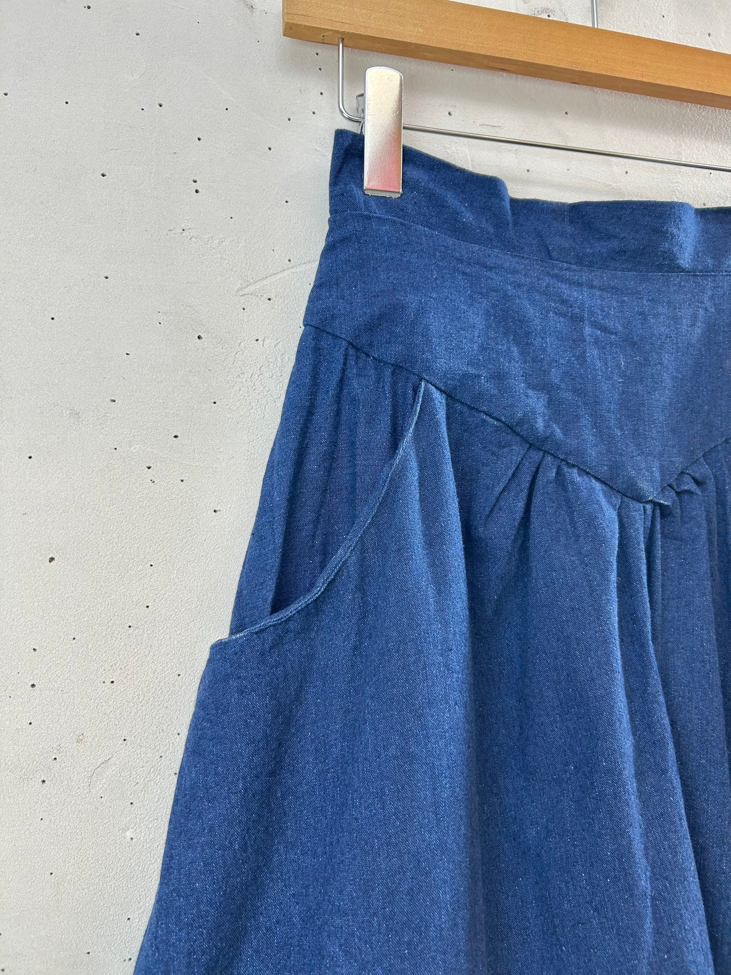 Vintage Denim Patch Skirt [D30045]