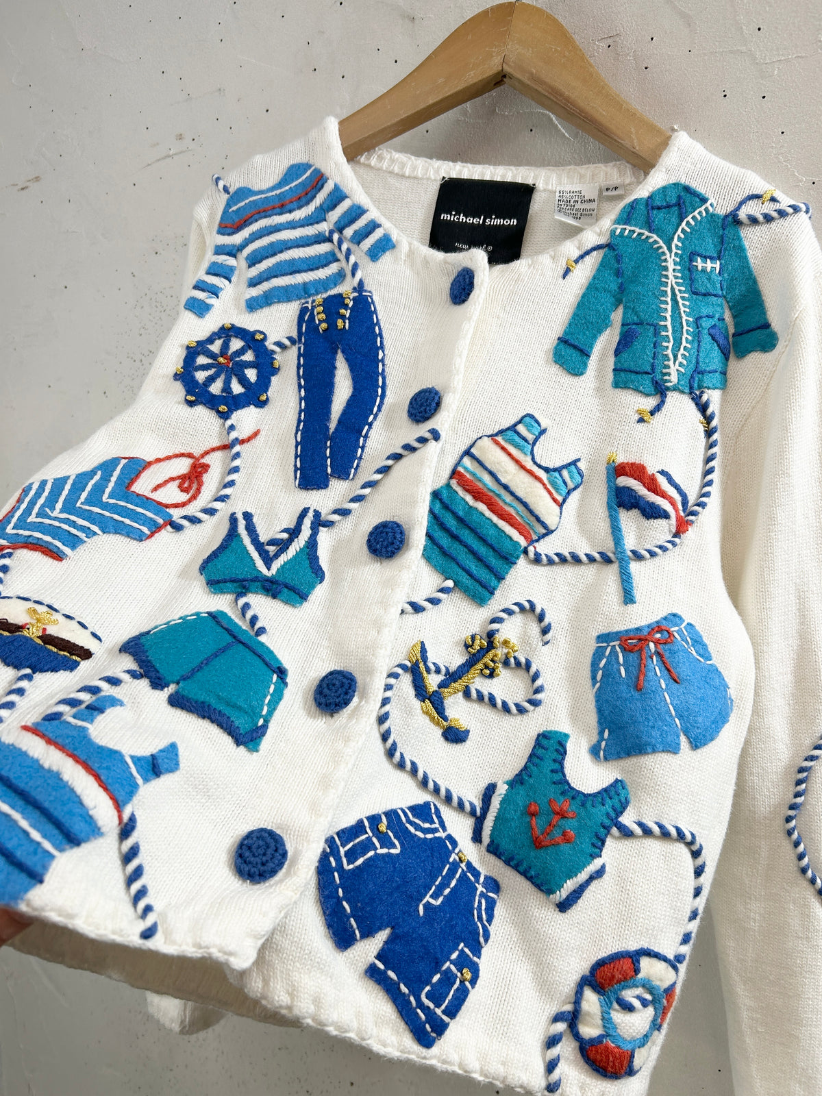 Vintage Cotton Knit 〜Michael Simon〜 [J34347]