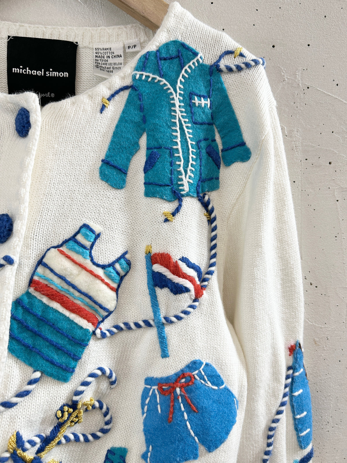Vintage Cotton Knit 〜Michael Simon〜 [J34347]