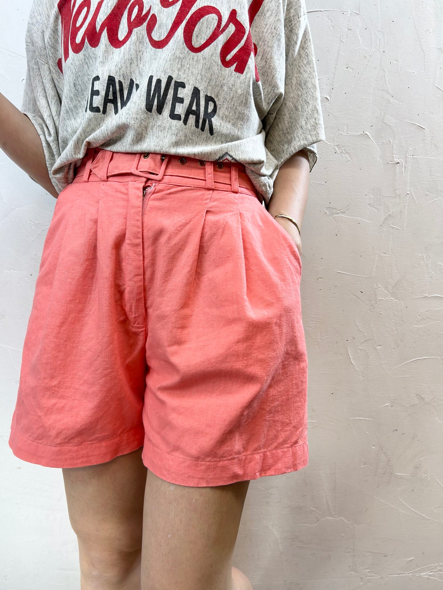 Vintage Linen & Cotton Short Pants [F27630]