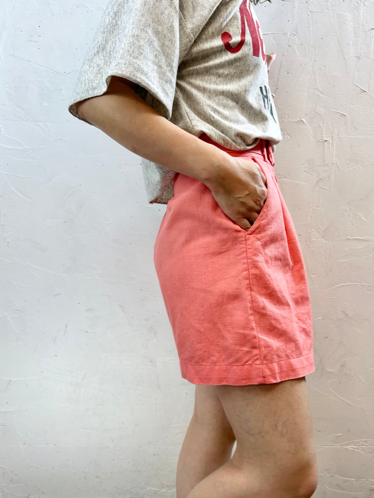 Vintage Linen & Cotton Short Pants [F27630]