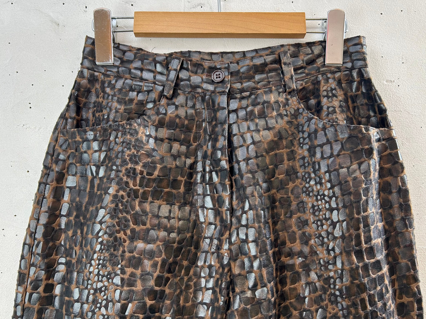 Vintage Eco Leather Pants [D30041]