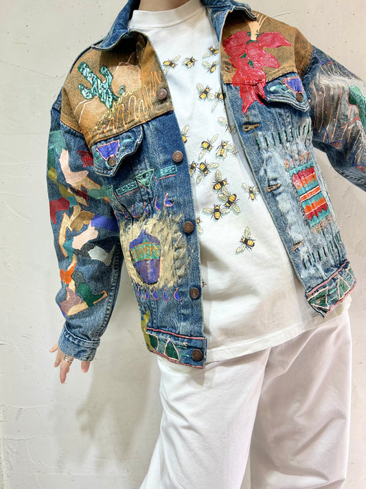 Vintage Hand Paint Denim Jacket 〜Levi's〜 [D26779]