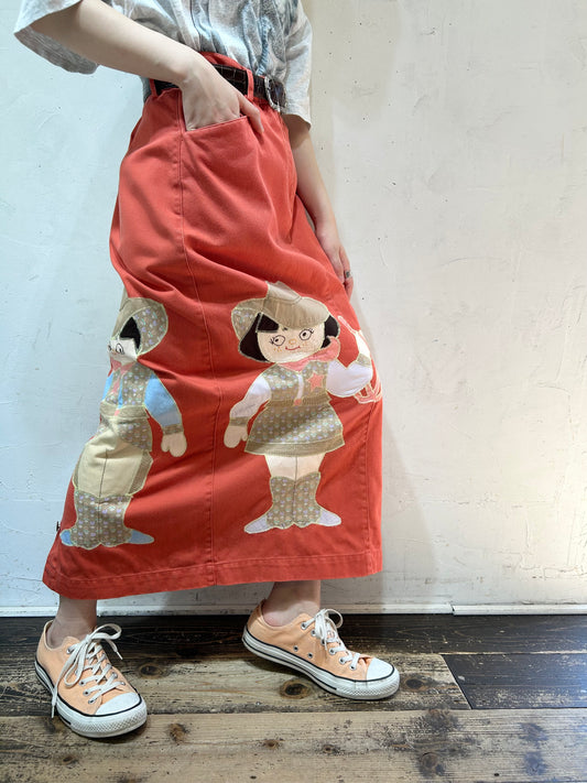 Vintage Patchwork Skirt 〜Amy Nina〜 [D26914]