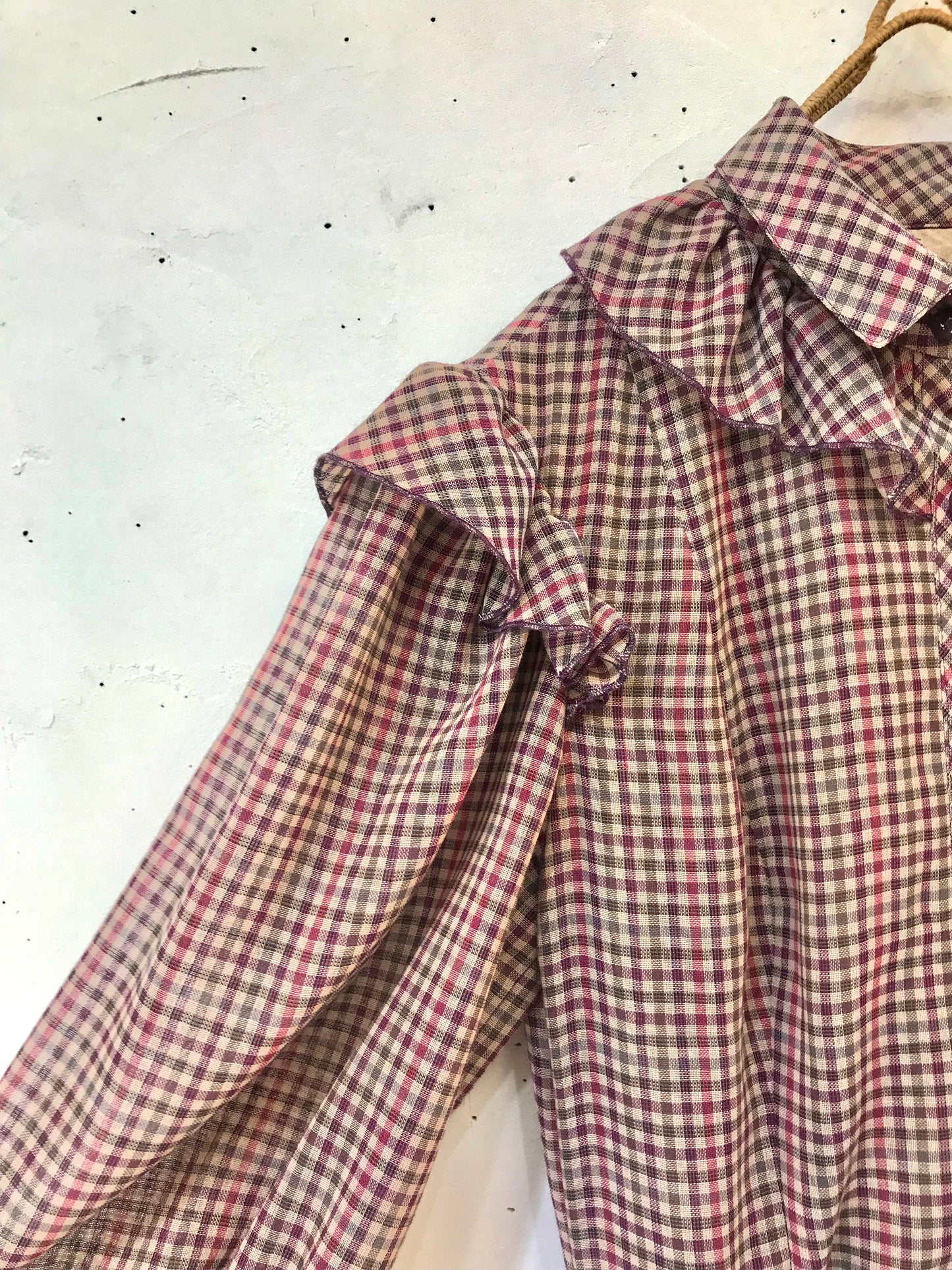 Vintage Plaid Dress [H24780]