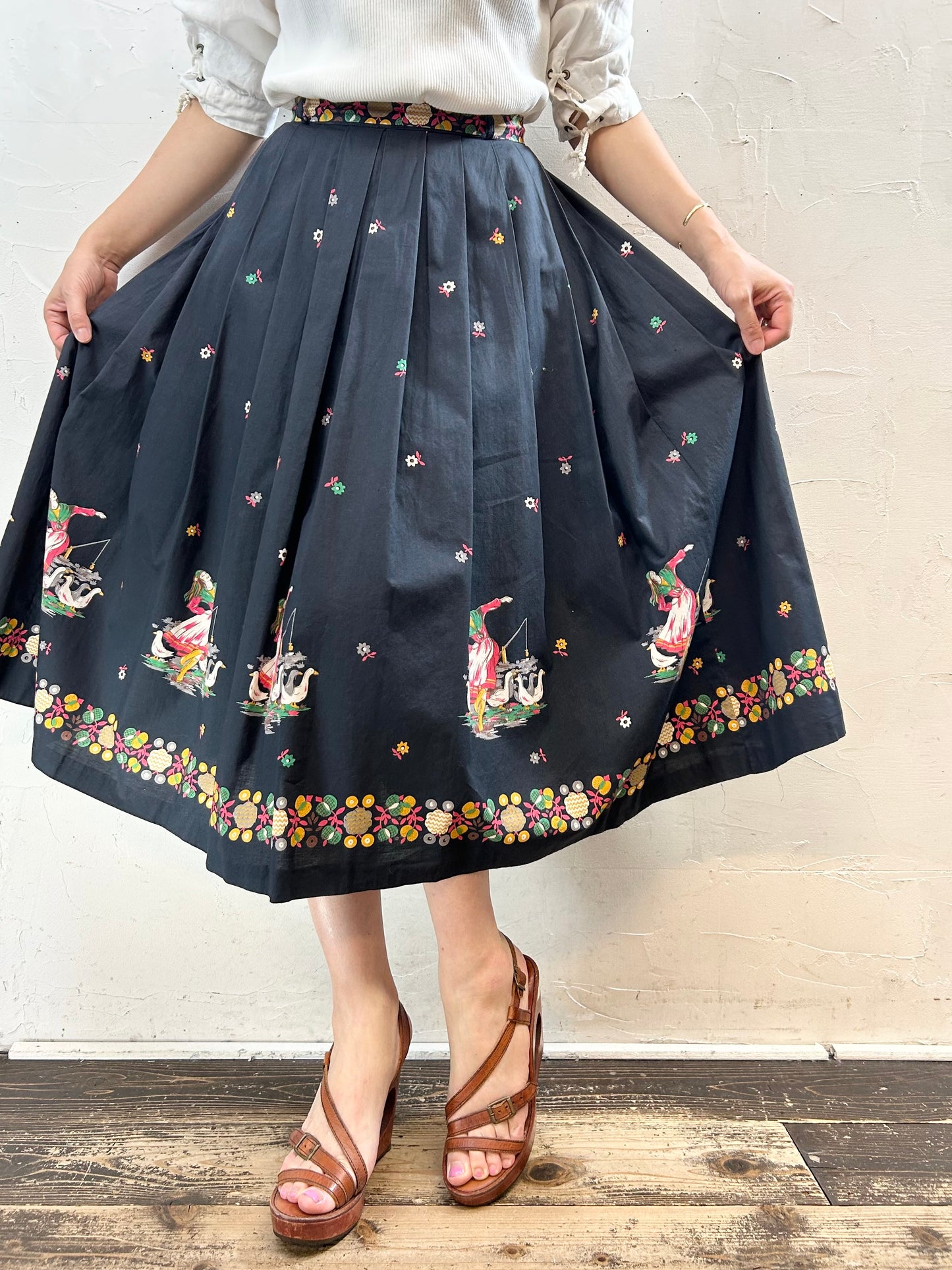 Vintage Tyrol Skirt 〜hammer〜 [F27631]