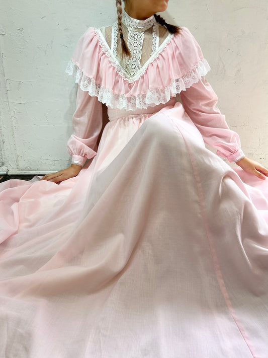 '70s Vintage Dress 〜JESSICA McCLINTOCK BRIDAL〜 [C26446]