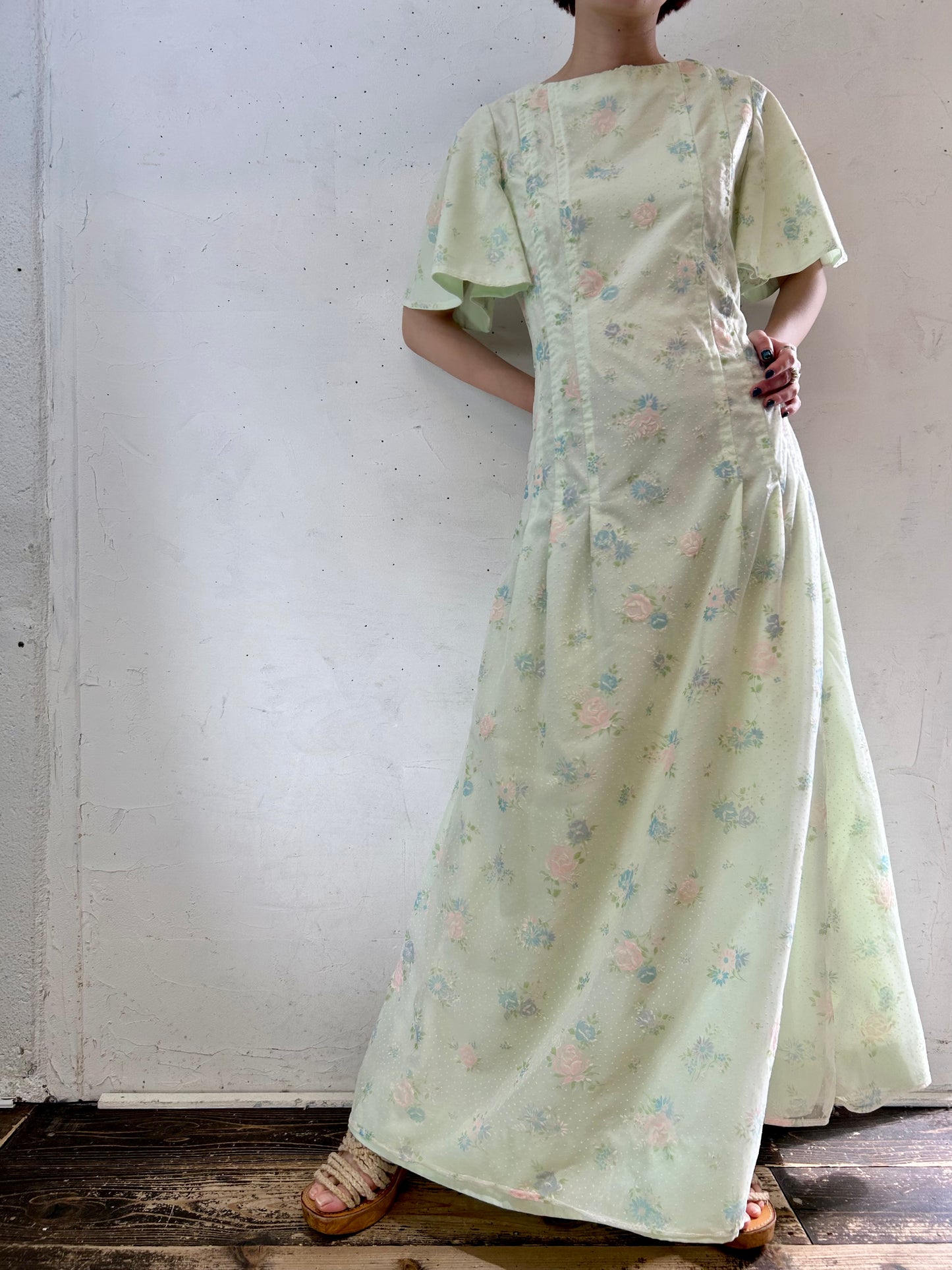 ’70s Vintage Dress 〜Specially Handmade〜 [E27191]