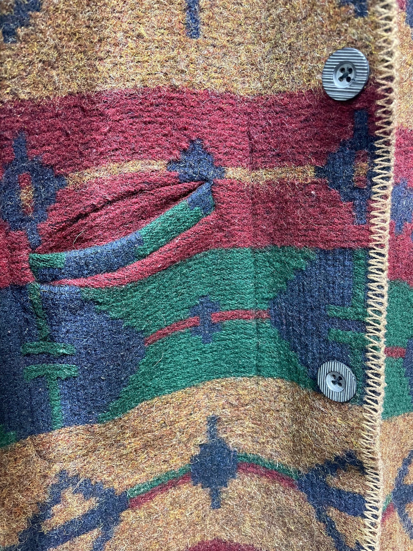 Vintage Reversible Blanket Coat 〜WOOL RICH〜[L25726]