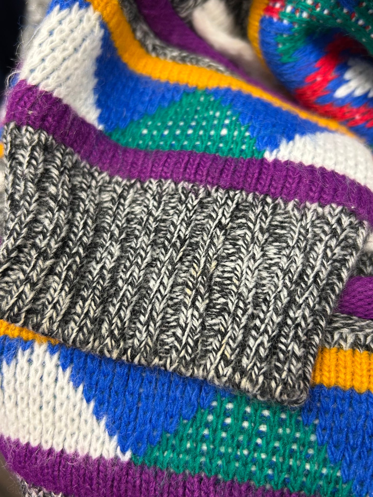 ’80s Vintage Fancy Knit Sweater［L29192]