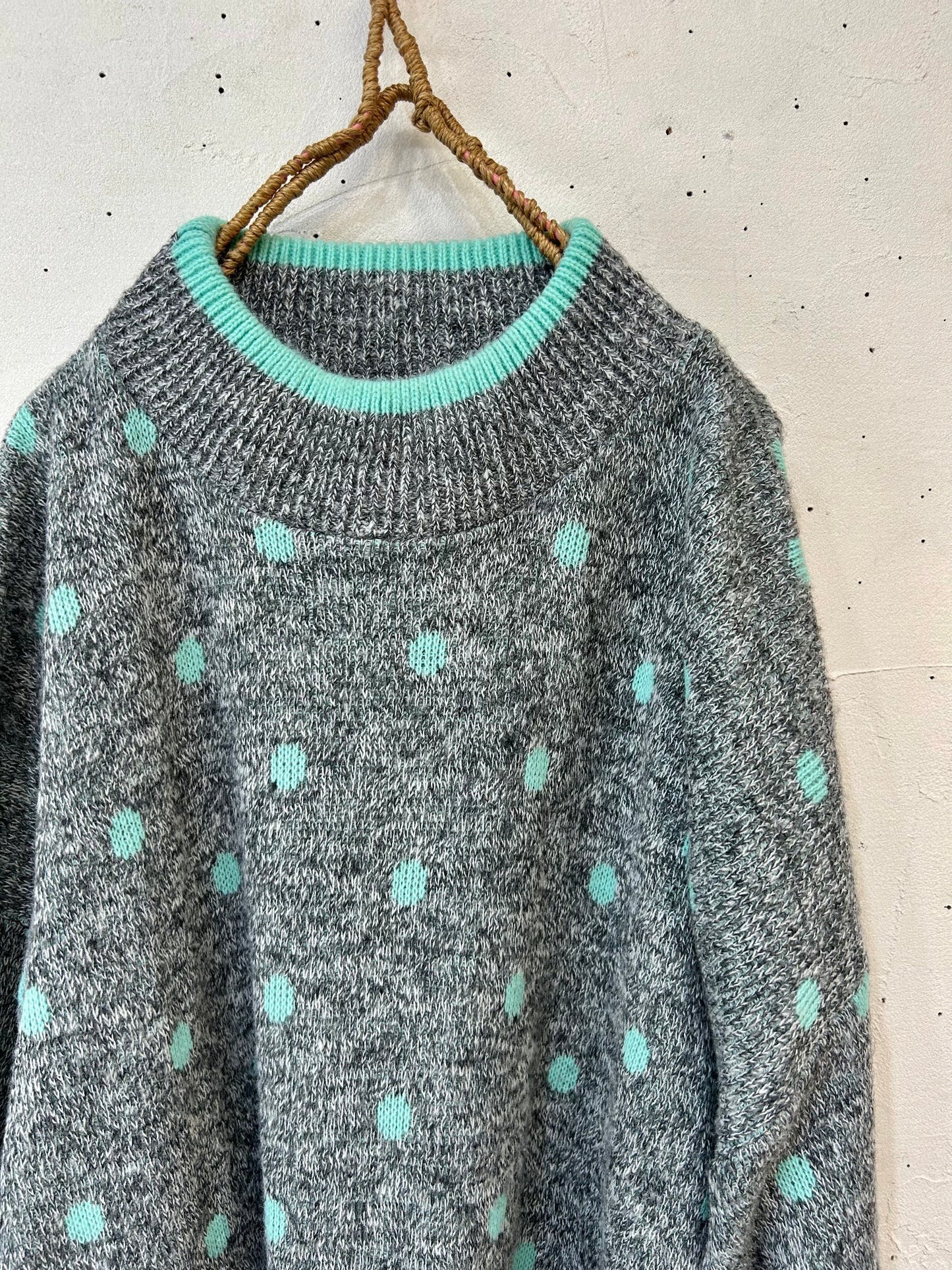 Vintage Fancy Knit Sweater 〜MADE IN USA〜 [I25034]