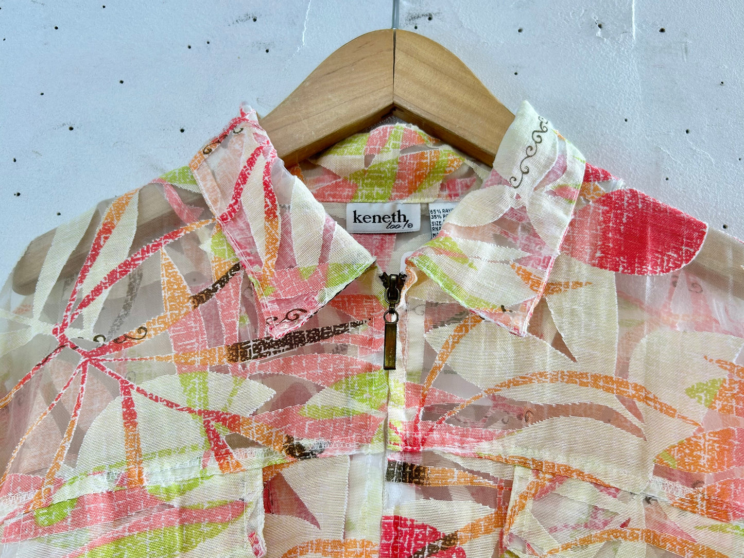 Vintage Sheer Shirt Jacket [E30257]