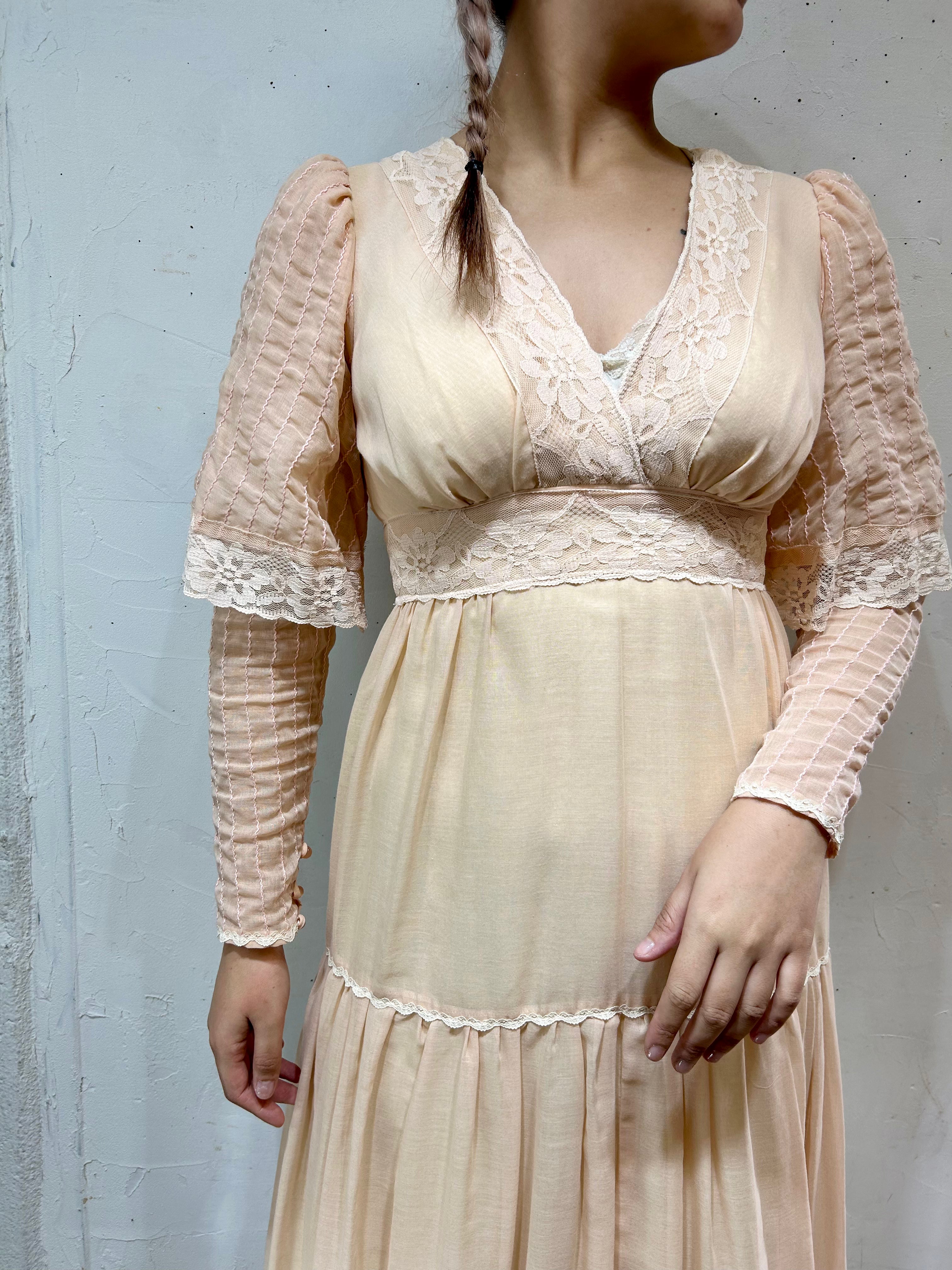 70'年代 GANNE SAX ヴィンテージドレス 表記size5