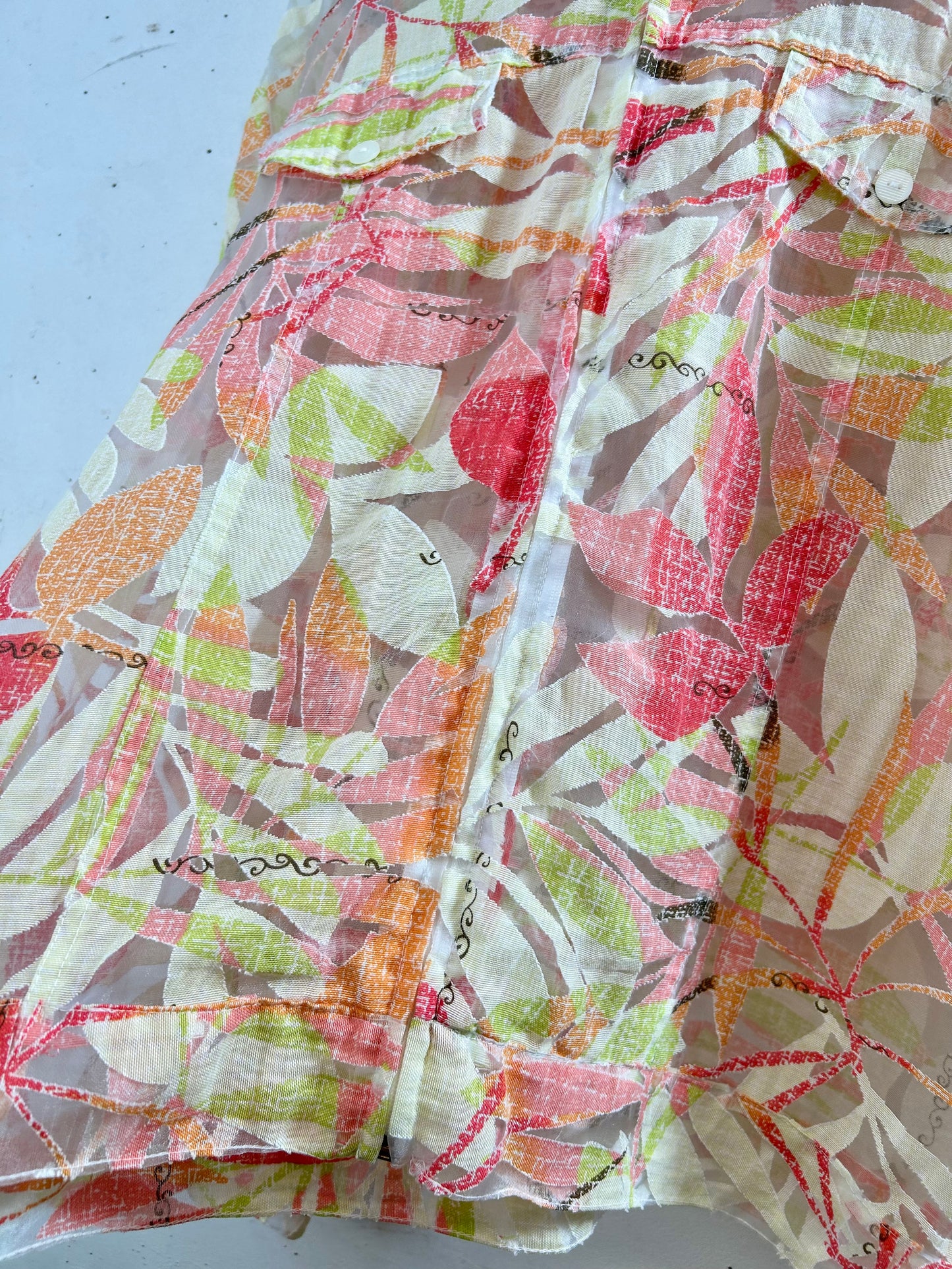 Vintage Sheer Shirt Jacket [E30257]