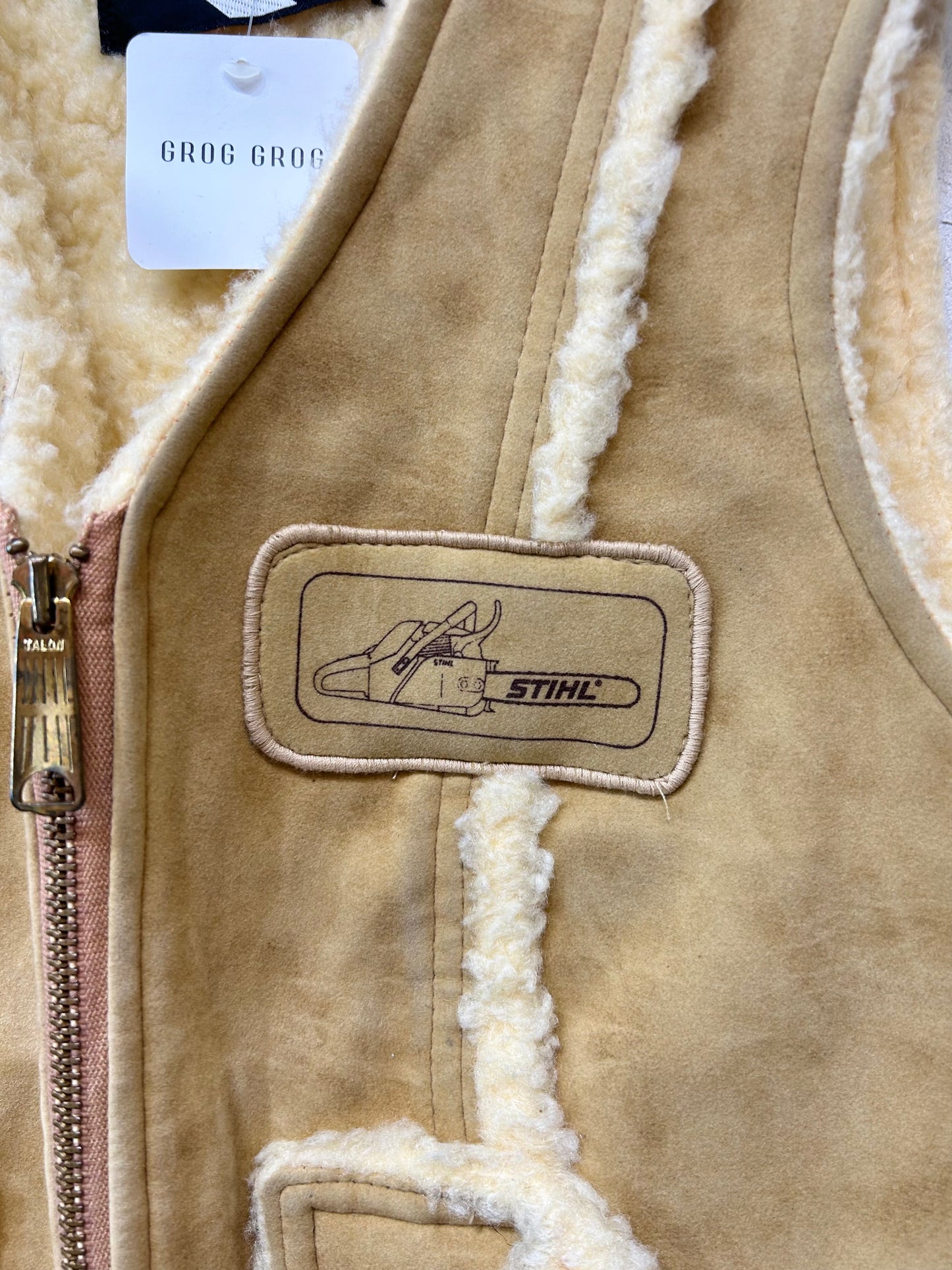 Vintage Eco Mouton Vest MADE IN USA [K25688]