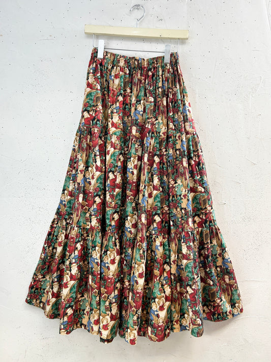 Vintage X'mas Tiered Skirt 〜Made Especially For You By〜 [J34355]