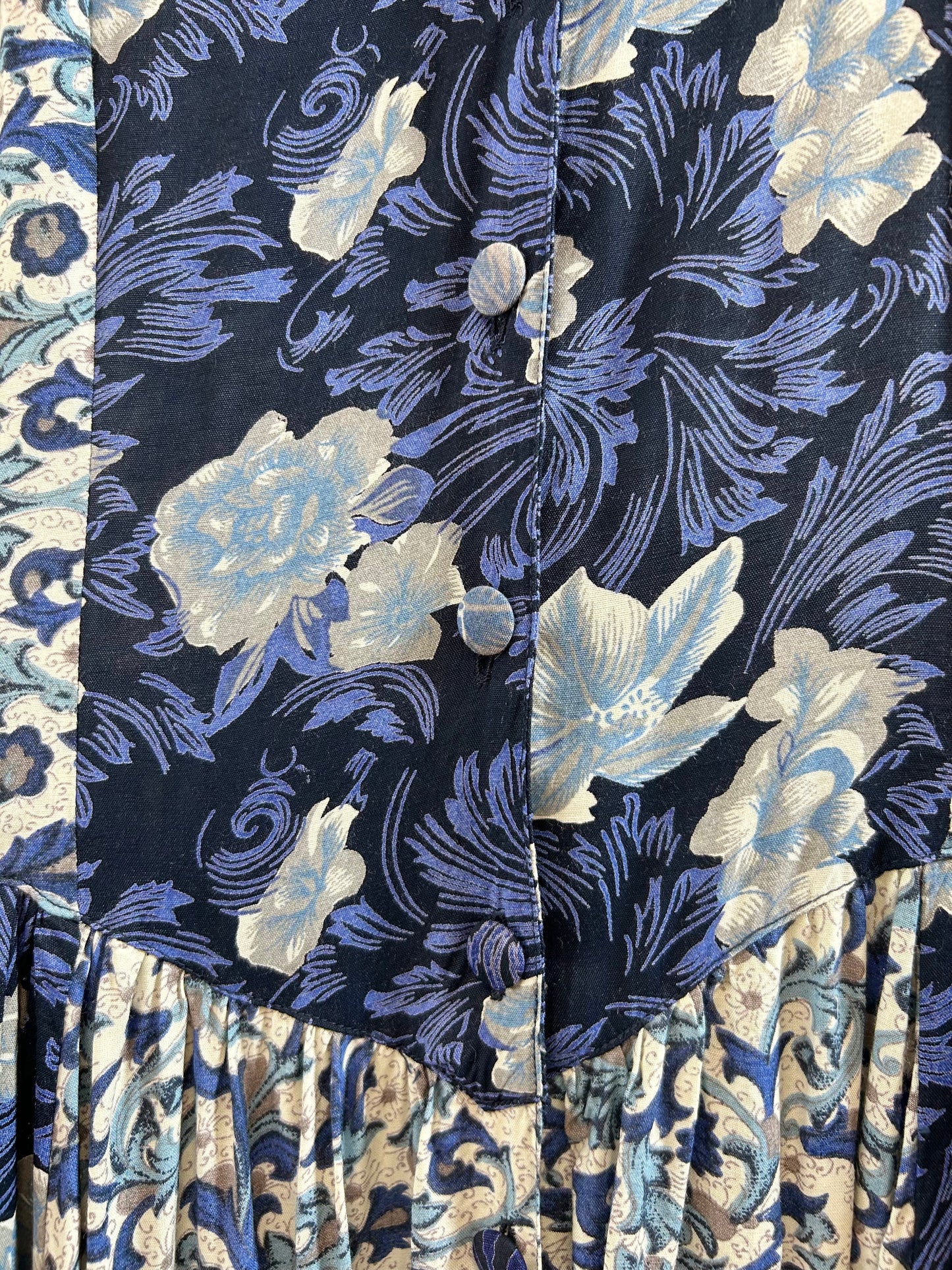 Vintage Viscose Patchwork Dress [E30264]