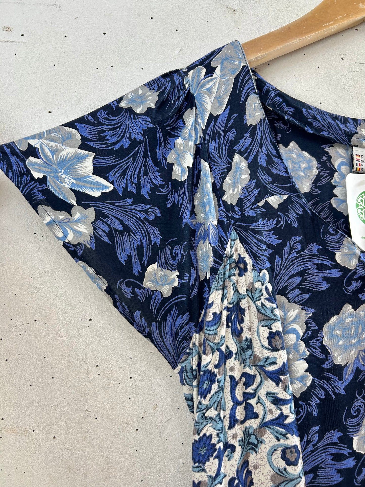 Vintage Viscose Patchwork Dress [E30264]