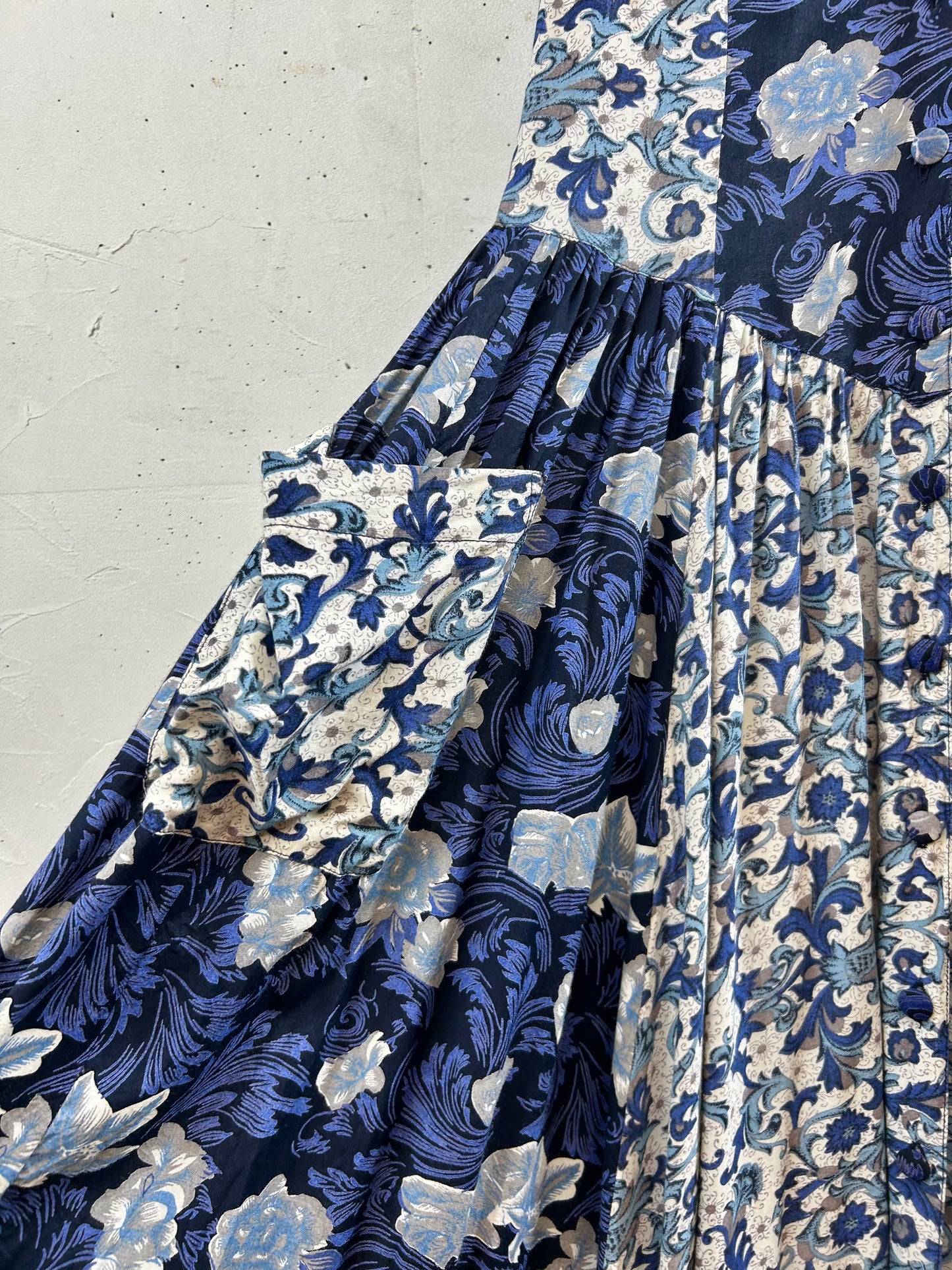 Vintage Viscose Patchwork Dress [E30264]