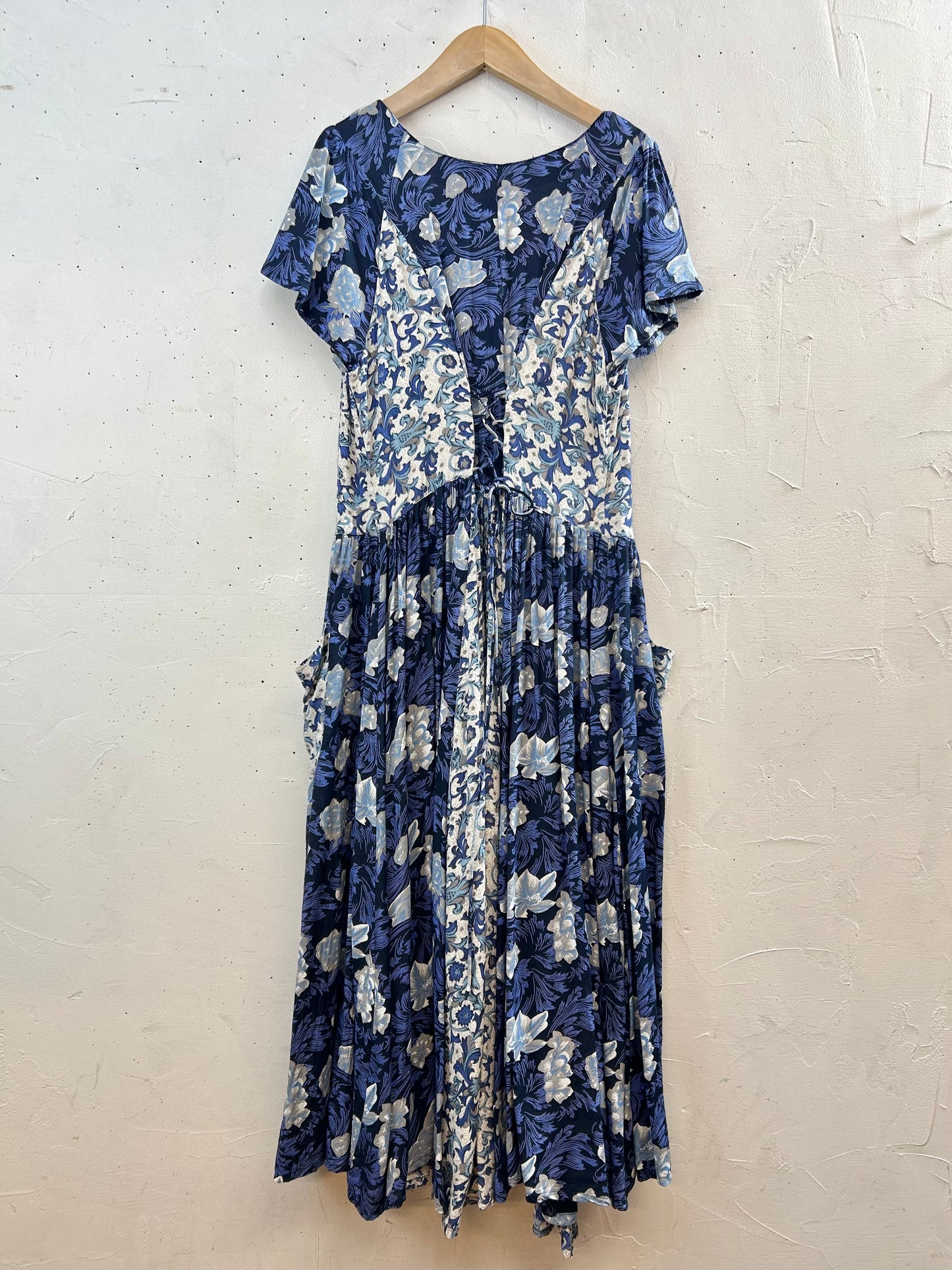 Vintage Viscose Patchwork Dress [E30264]