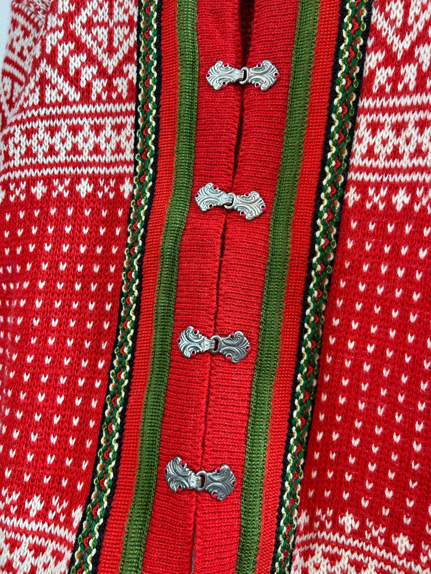 Vintage Nordic Knit Cardigan  MADE IN NORWAY [L29199]