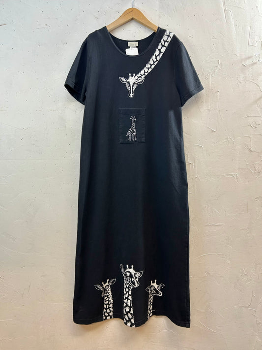 Vintage Dress MADE IN USA [E30262]