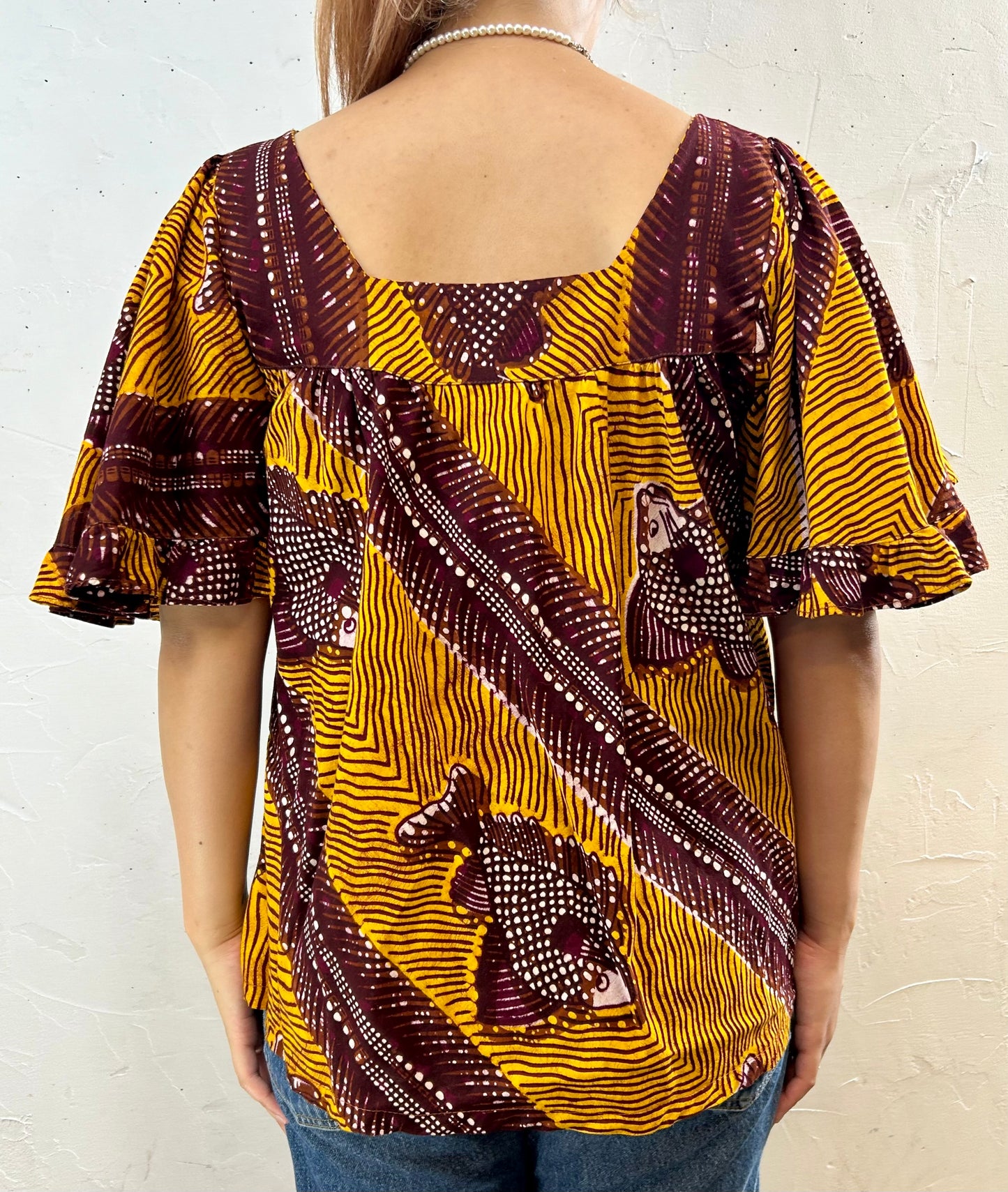 Vintage Batik Tops [F27800]