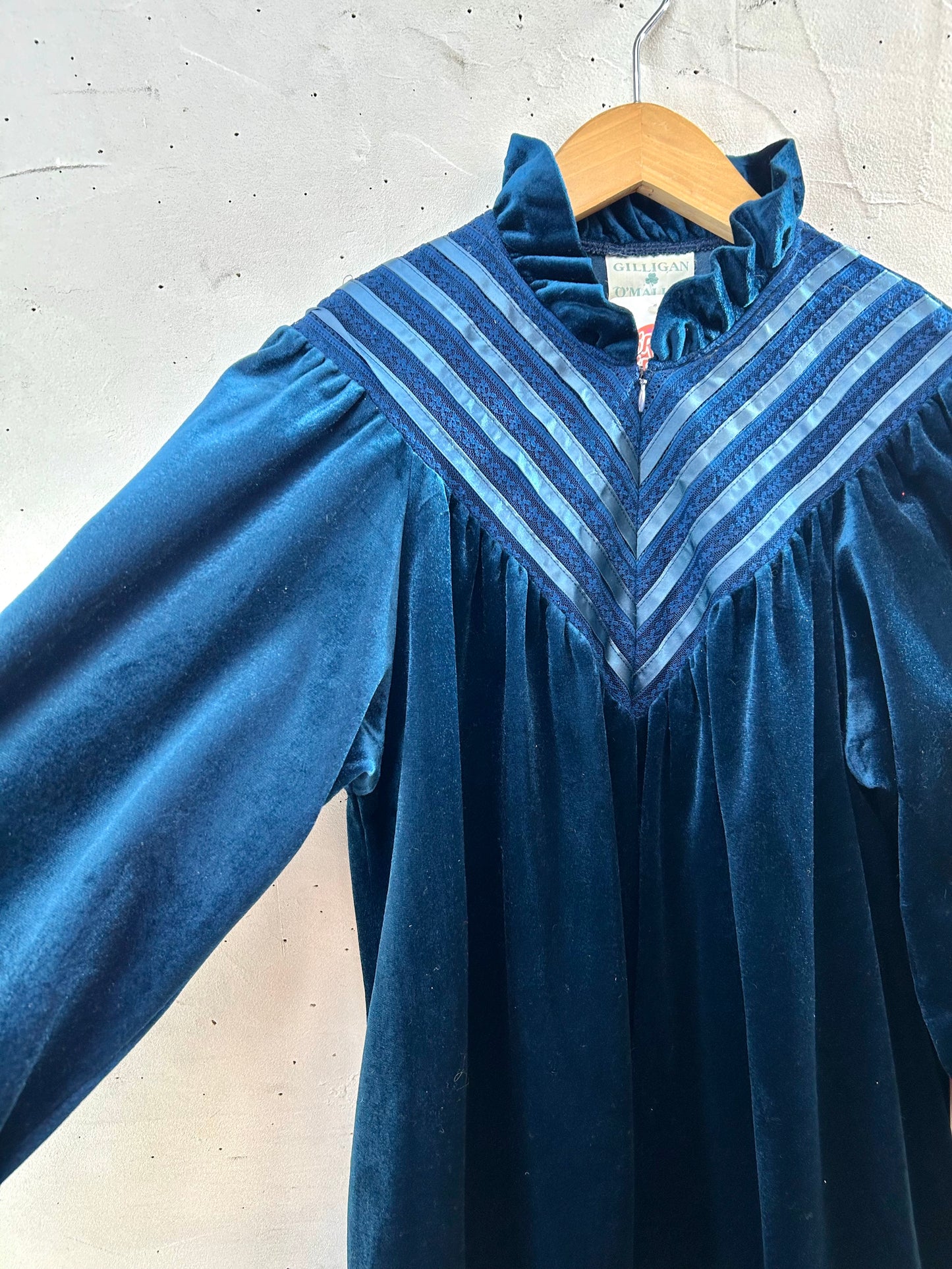 Vintage Velours Dress MADE IN USA [K28965]